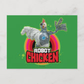 Robot Chicken Character Logo Postkarte (Vorderseite)