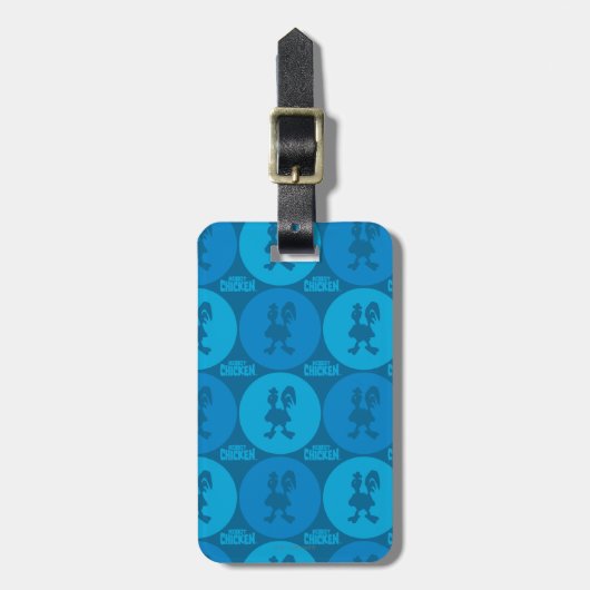 Robot Chicken Circle Pattern Gepäckanhänger (Vorderseite vertikal)