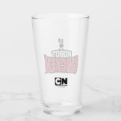 Robot Chicken Logo Glas (Rückseite)