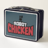 Robot Chicken Logo Metall Brotdose (Vorderseite)