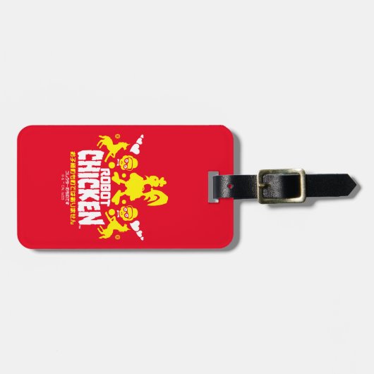 Robot Chicken Nerd Unicorn Graphic Gepäckanhänger (Vorderseite horizontal)