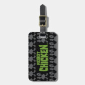 Robot Chicken Silhouette Pattern Gepäckanhänger (Vorderseite vertikal)