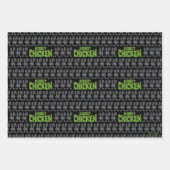 Robot Chicken Silhouette Pattern Geschenkpapier Set (Vorderseite 2)