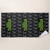 Robot Chicken Silhouette Pattern Strandtuch (Vorderseite)