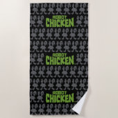 Robot Chicken Silhouette Pattern Strandtuch (Vorderseite)