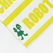 Robot Chicken Stripe Pattern Fleecedecke (Ecke)