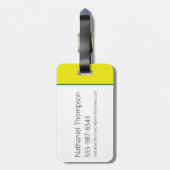 Robot Chicken Stripe Pattern Gepäckanhänger (Rückseite vertikal)