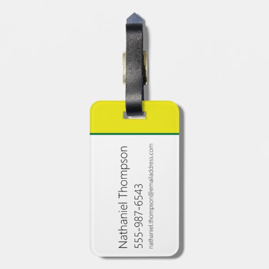 Robot Chicken Stripe Pattern Gepäckanhänger (Rückseite vertikal)