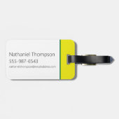 Robot Chicken Stripe Pattern Gepäckanhänger (Rückseite horizontal)