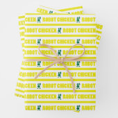 Robot Chicken Stripe Pattern Geschenkpapier Set (Beispiel)