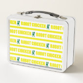 Robot Chicken Stripe Pattern Metall Brotdose (Vorderseite)