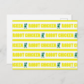 Robot Chicken Stripe Pattern Postkarte (Vorne/Hinten)
