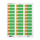 Robot Children School Name Labels | Editierbare Fa (Vorne)