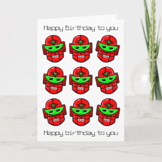 Robot Choral Society - Happy Birthday Song Karte