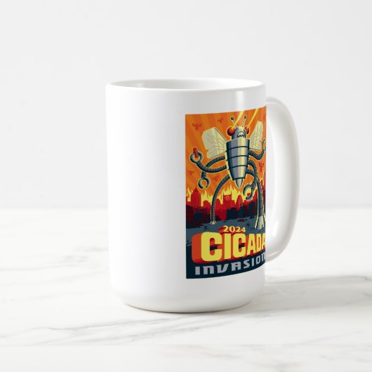 Robot Cicada Kaffeetasse (VorderseiteRechts)