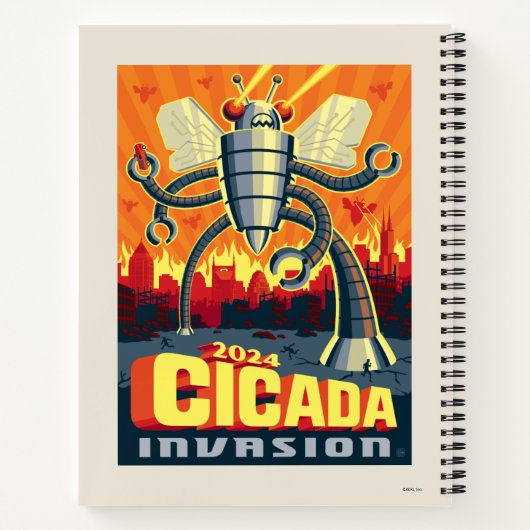 Robot Cicada Notizblock (Rückseite)