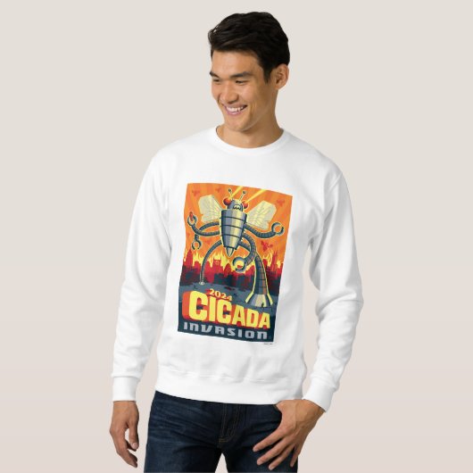 Robot Cicada Sweatshirt (Vorne ganz)