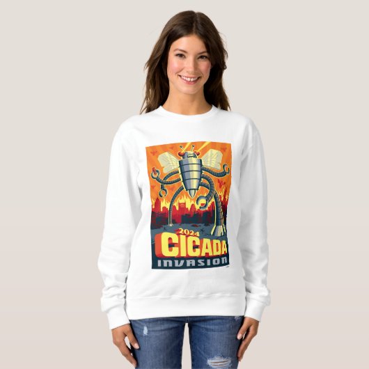 Robot Cicada Sweatshirt (Vorne ganz)
