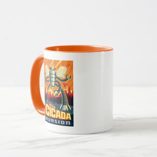 Robot Cicada Tasse (Vorderseite Links)