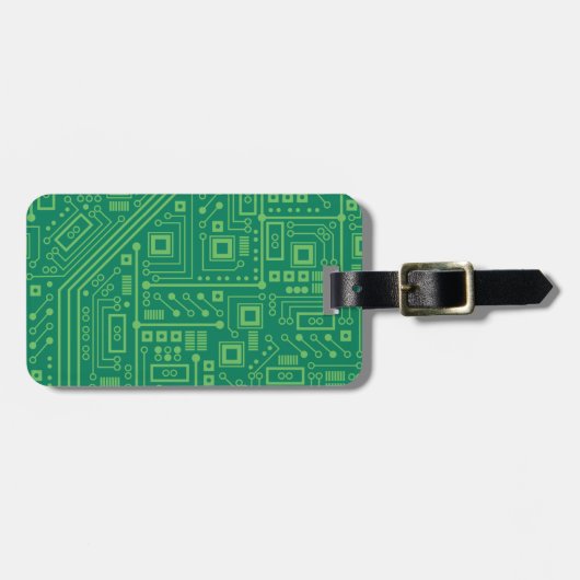 Robot Circuit Board Gepäckanhänger (Vorderseite horizontal)