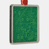 Robot Circuit Board Ornament Aus Metall (Rechts)