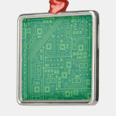 Robot Circuit Board Ornament Aus Metall (Links)