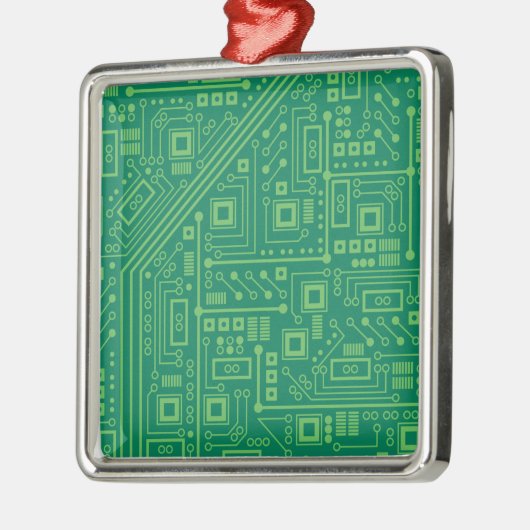 Robot Circuit Board Ornament Aus Metall (Links)
