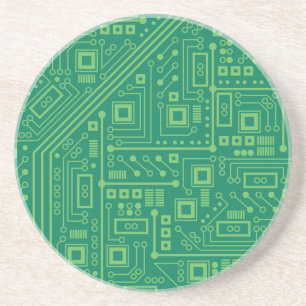 Robot Circuit Board Sandstein Untersetzer