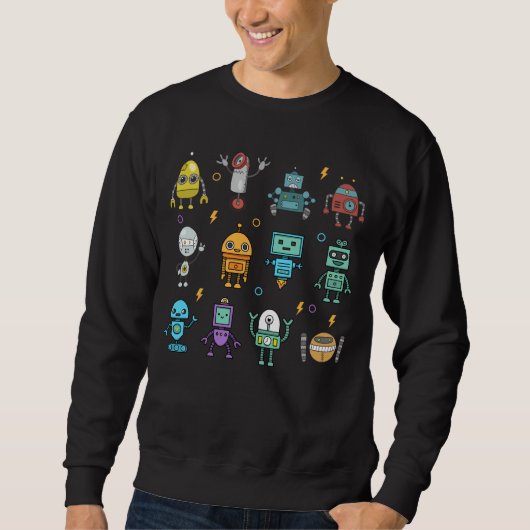 Robot Collection Funny Robotics Sweatshirt (Vorderseite)