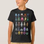 Robot Collection Science Technology Robots T-Shirt<br><div class="desc">Robot Collection Science Technology Robots. Robot Lover Robotics Kids.</div>