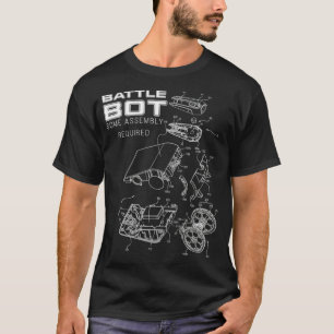 Robot Combat Kämpfe Battle Bots Patentstil T-Shirt