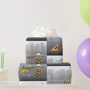 Robot Construction Worker Geschenkpapier