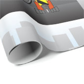 Robot Construction Worker Geschenkpapier (Rolleneckpunkt)