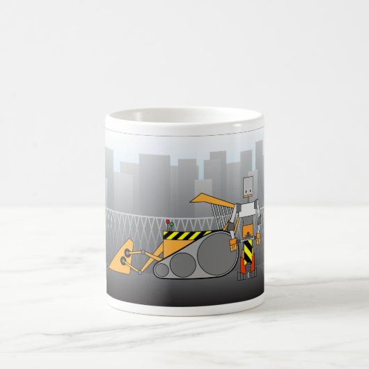Robot Construction Worker Kaffeetasse (Mittel)