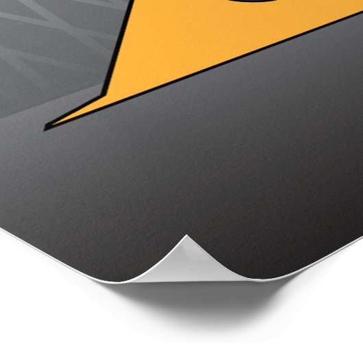 Robot Construction Worker Poster (Ecke)