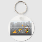 Robot Construction Worker Schlüsselanhänger (Vorderseite)