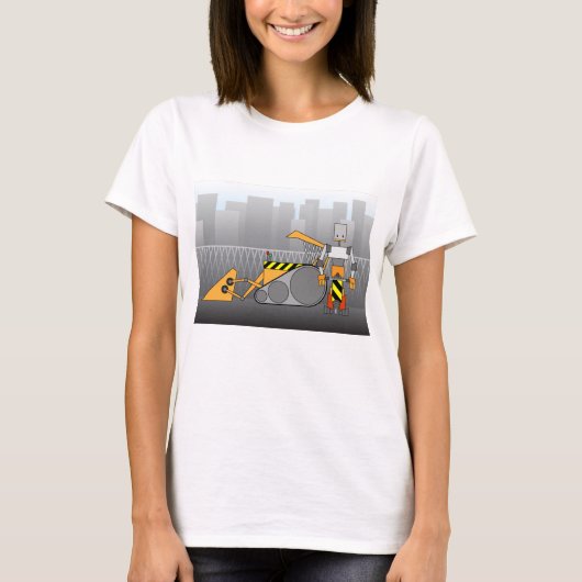 Robot Construction Worker T-Shirt (Vorderseite)