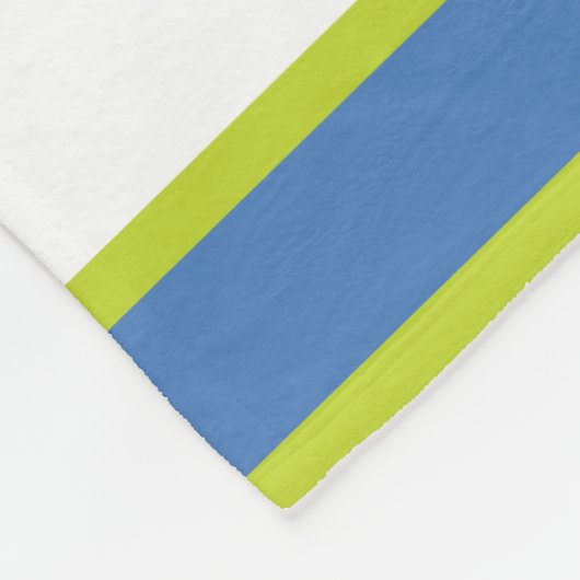 Robot Cool Name Blue Green Kids Fleece Blankon (Ecke)