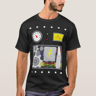Robot Costume Halloween für Roboter Fans Männer Ki T-Shirt