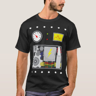 Robot Costume Halloween für Roboter Fans Männer Ki T-Shirt