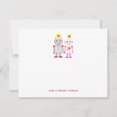 Robot Couple Vielen Dank, dass Sie sich Karten mer (Vorderseite)