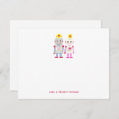 Robot Couple Vielen Dank, dass Sie sich Karten mer (Vorne/Hinten)