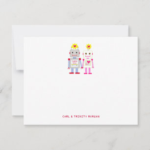 Robot Couple Vielen Dank, dass Sie sich Karten mer