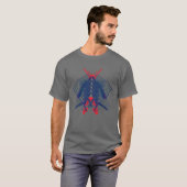 Robot Crane Man Whimsical Crane Operator Albern Sp T-Shirt (Vorne ganz)
