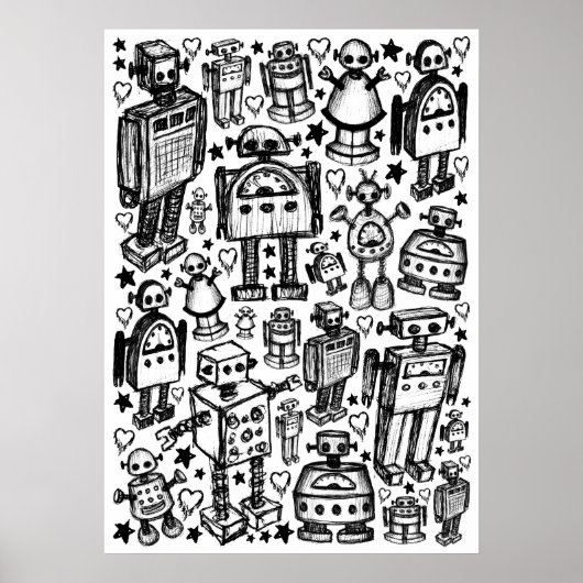Robot Crowd Poster (Vorne)