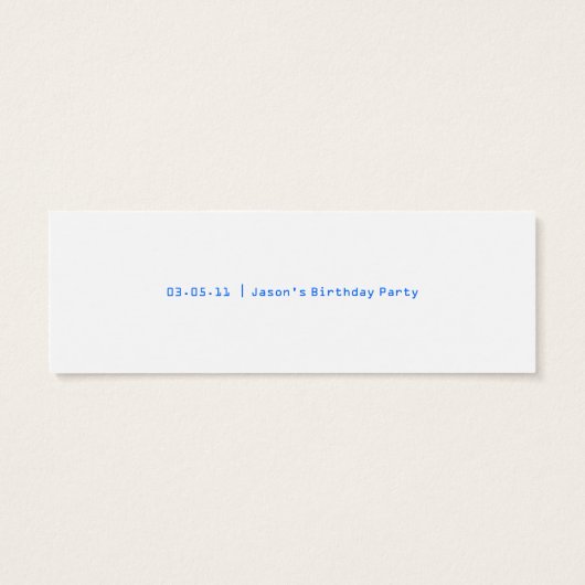 Robot Dankeschön Geschenketags (Rückseite)