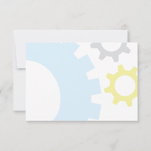 Robot Dankeschön Karte | Robot Party Vielen Dank (Rückseite)