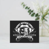 Robot Defense Force Postcard Postkarte (Stehend Vorderseite)