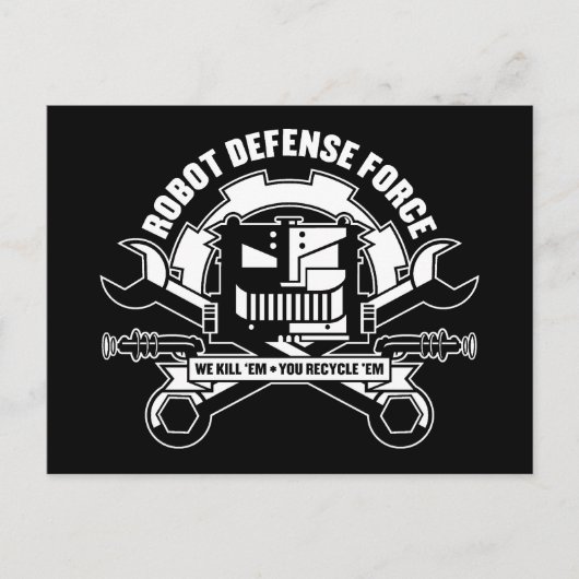 Robot Defense Force Postcard Postkarte (Vorderseite)