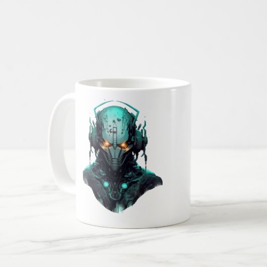 Robot Design Kaffeetasse (Vorderseite Links)